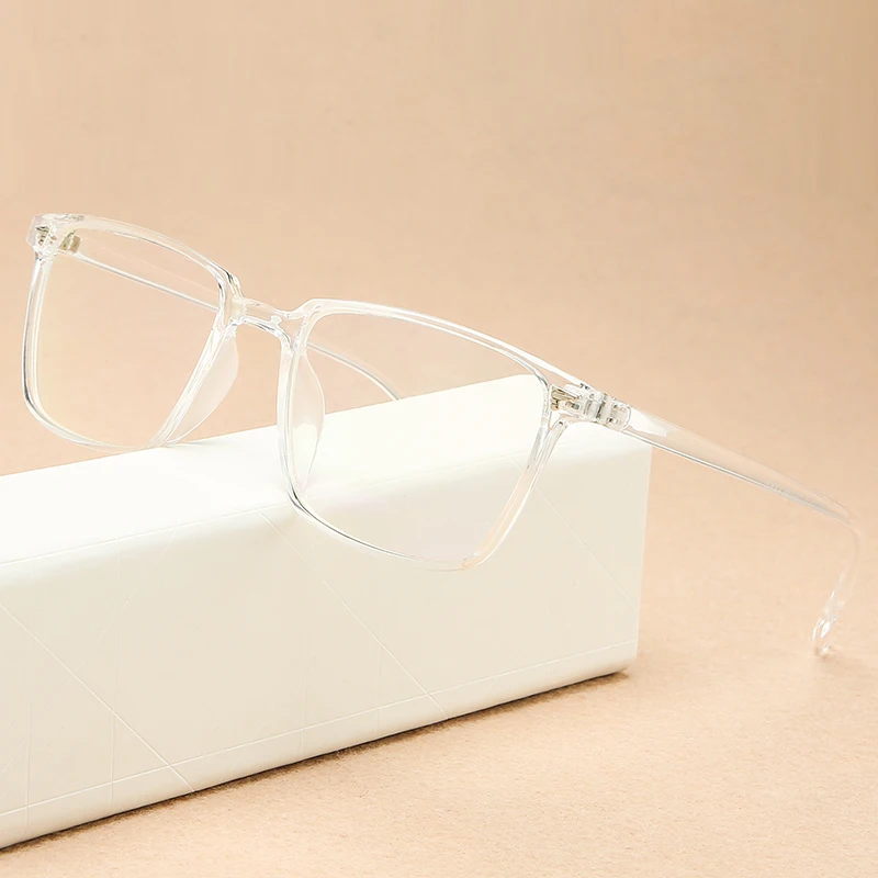 2024 Vintage Computer Eyeglasses Square Women Fashion Transparent Glasses Men Optical Myopia Plastic Spectacles Eyewear Frame