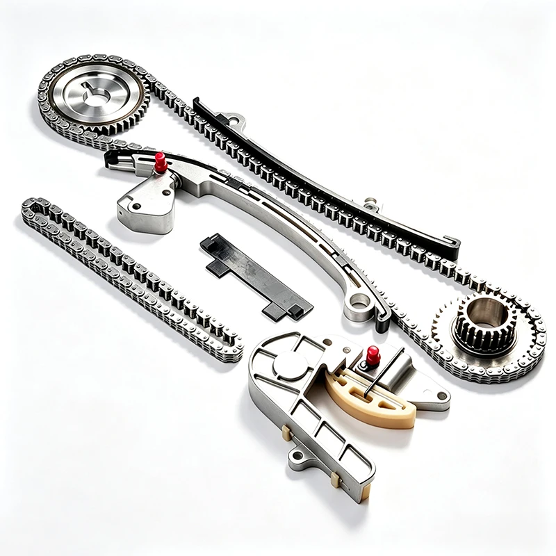 #￥for13028-6N200 QR25DE Timing Chain Kit Camshaft Crank Sprocket Tensioner Guide Rail Fit 02-06 2.5LDOHC InlineFour Engine Parts