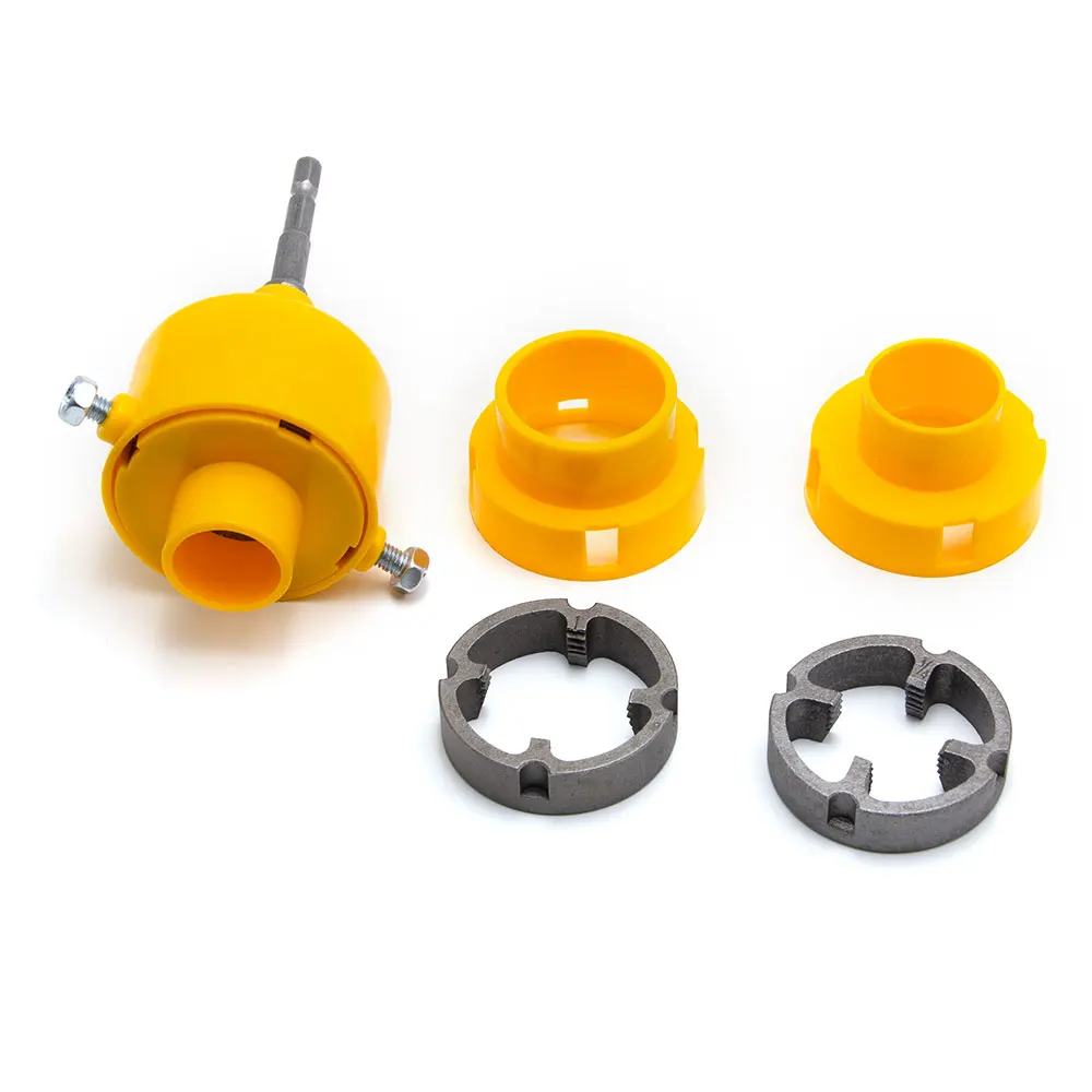 8pc plastic water pipe board teeth tap wrench hand drill for changing water pipe threading tool accessories set