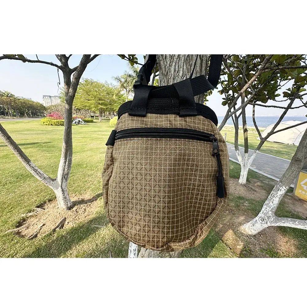 Bolsa de tiza portátil para escalada en roca, impermeable, resistente al desgaste, bolsa de cintura en polvo de magnesio, cordón reutilizable