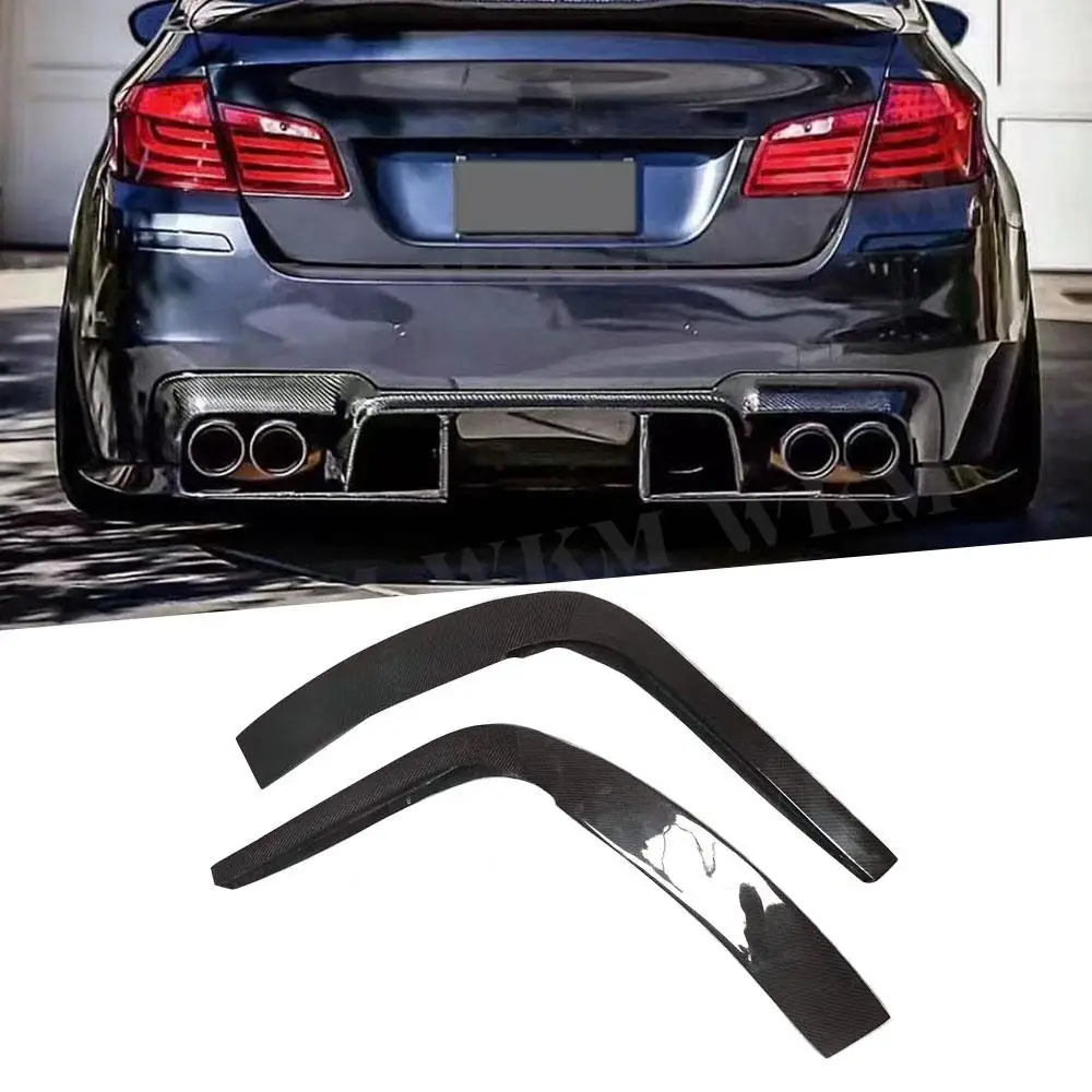 

Rear Bumper Diffuser Splitters Spoiler For BMW 5 Series F10 F18 M Sport M5 2012-2016 Carbon Fiber FRP Car Bodykits Accessories