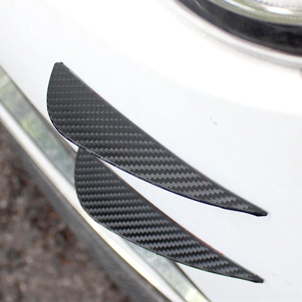 

4 шт., хвостовые спойлеры из углеродного волокна, аксессуары для модификации автомобиля, задний бампер, декоративные автомобильные внешние детали
