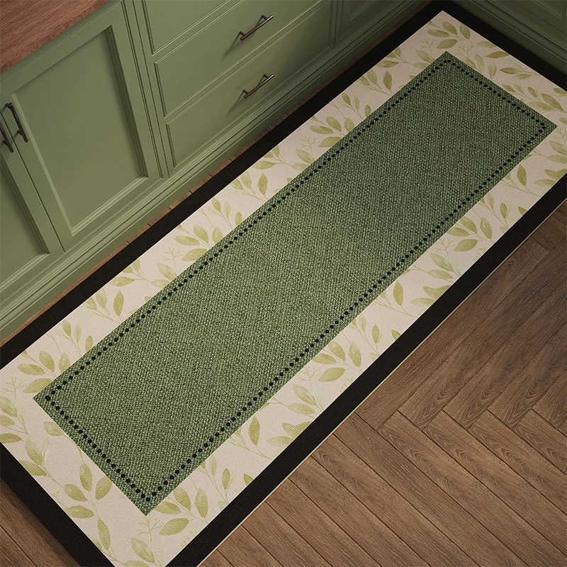 Kitchen Rug Long Anti-slip Floor Mat French Retro Style Carpet Ultra-absorbent Diatom Mud Mats Home Decoration Carpets 주방 카펫