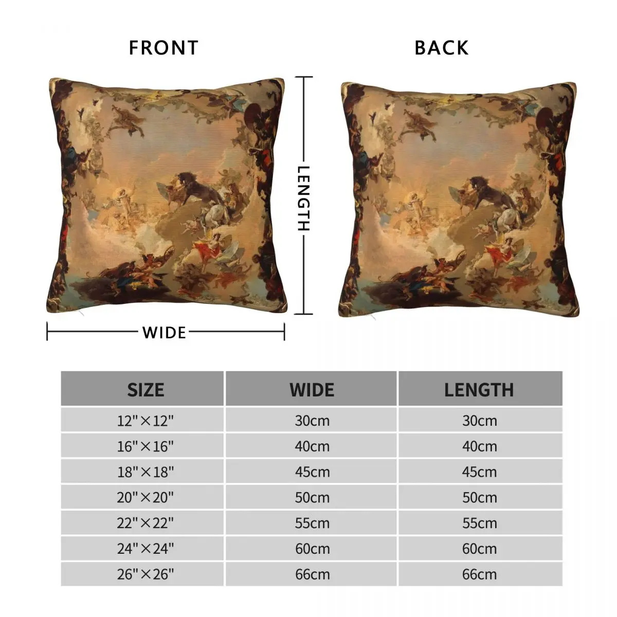 Allegory Of The Planets And Continents Pillowcase Polyester Linen Velvet Printed Zip Decor Pillow Case Home Cushion Cover 45x45