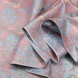 Vintage Chinese Satin Brocade Jacquard Fabric Hanfu Cheongsam Costume Dress Craft DIY Craft Supplies Silk Material New