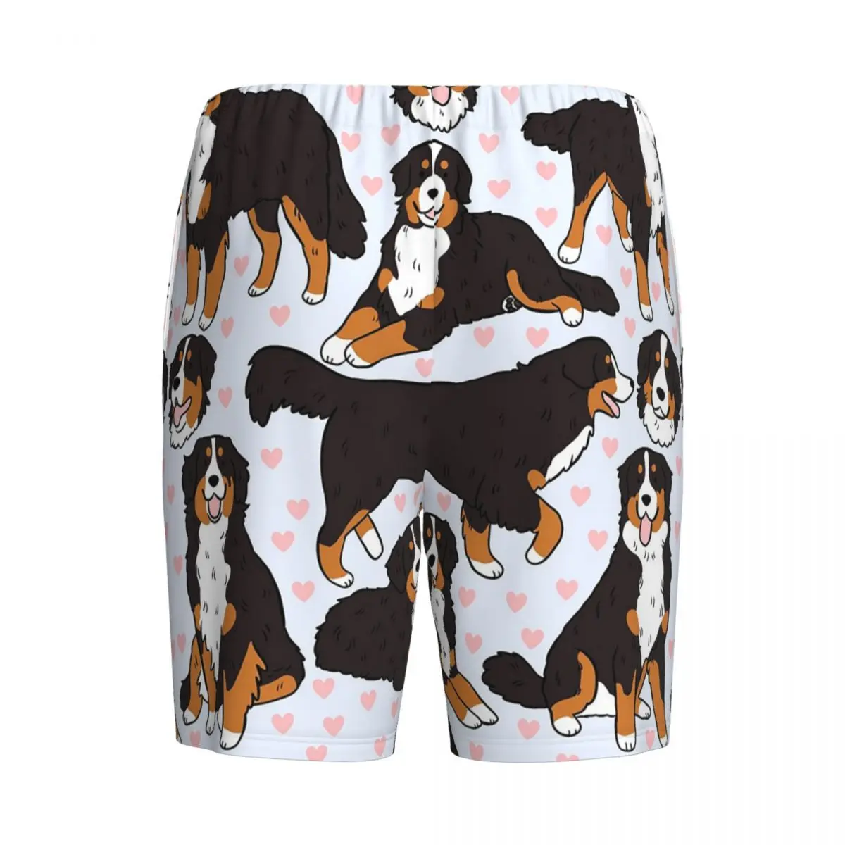 Custom Bernese Mountain Dog Cute Illustration Pattern Shorts Sleeping Pants Men Pajama Pants Lounge Sleep Sleepwear Bottoms