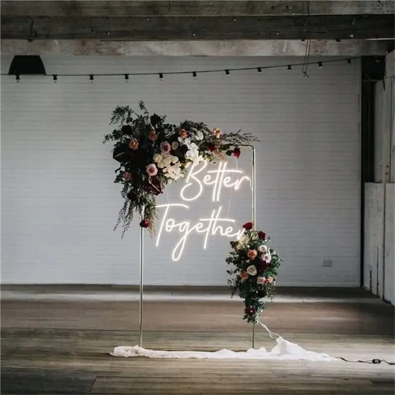 B97A-Home Decoration Light, Better Together LED Sign, Letter Neon Sign, 39 X 34 Centimeters(15.35