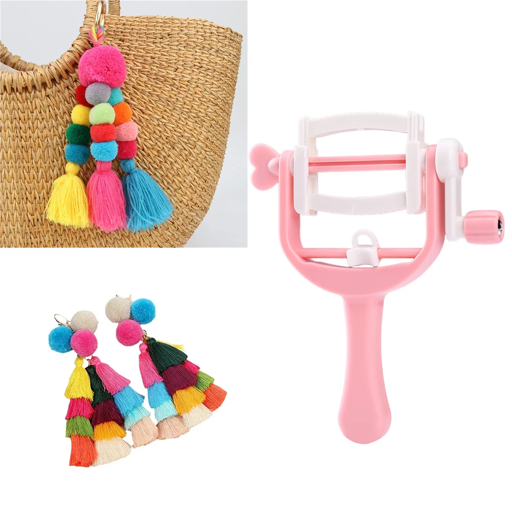 DIY Home Hand Crank Rope Weaving Machine Pom Pom Weaver Pom Pom Maker Tassel Maker Hand Crank Pom Pom Maker