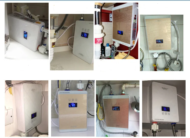 Aquecedor de água sem tanque elétrico para banheiro, preço barato, frete grátis para a Tailândia, 5500W, 220V, 50Hz, 60Hz