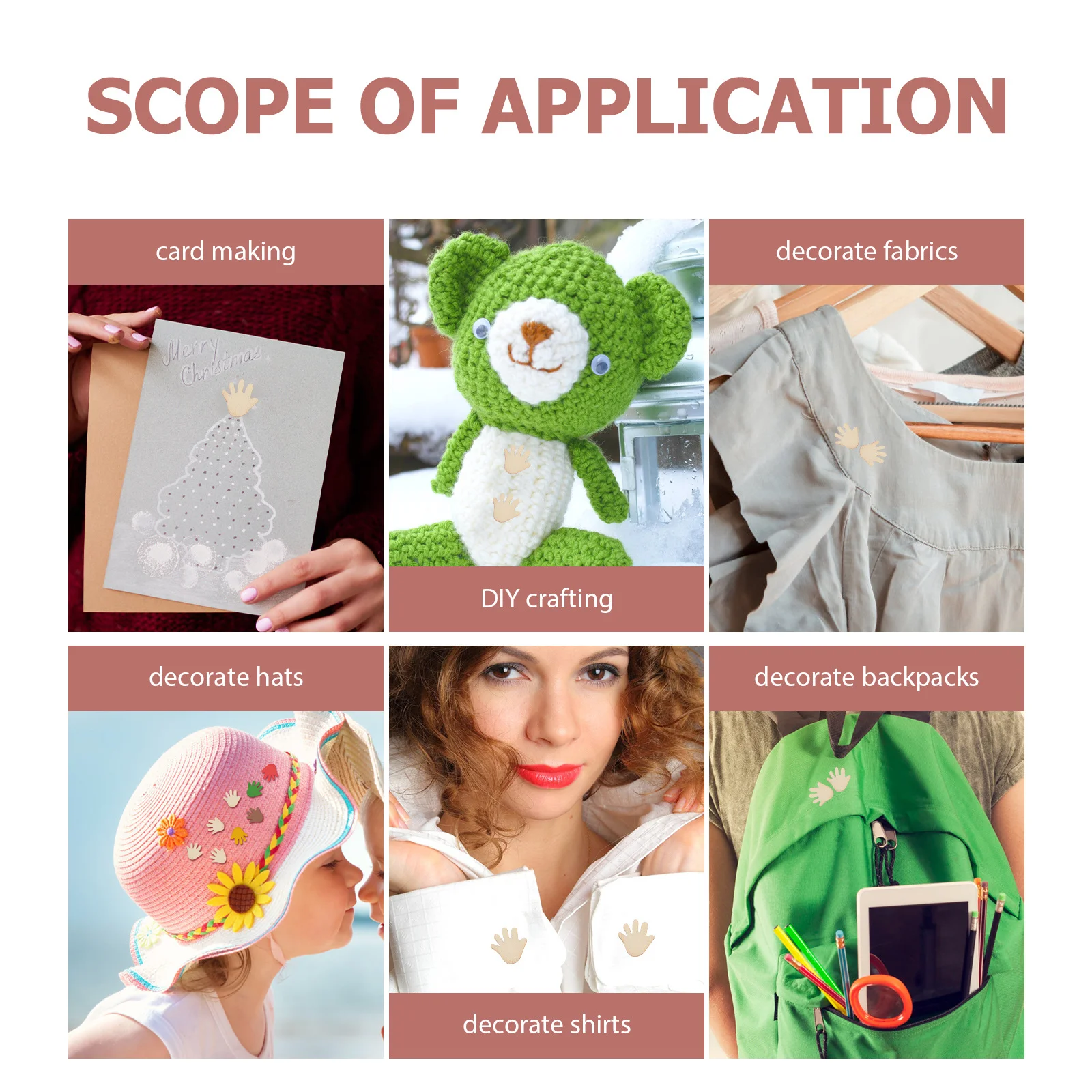 

200Pcs Hand Crafted Wooden Palm Cutouts Natural Unfinished DIY Home Decor Projects Smooth Finish Rustic Wood Hand Blank for Art