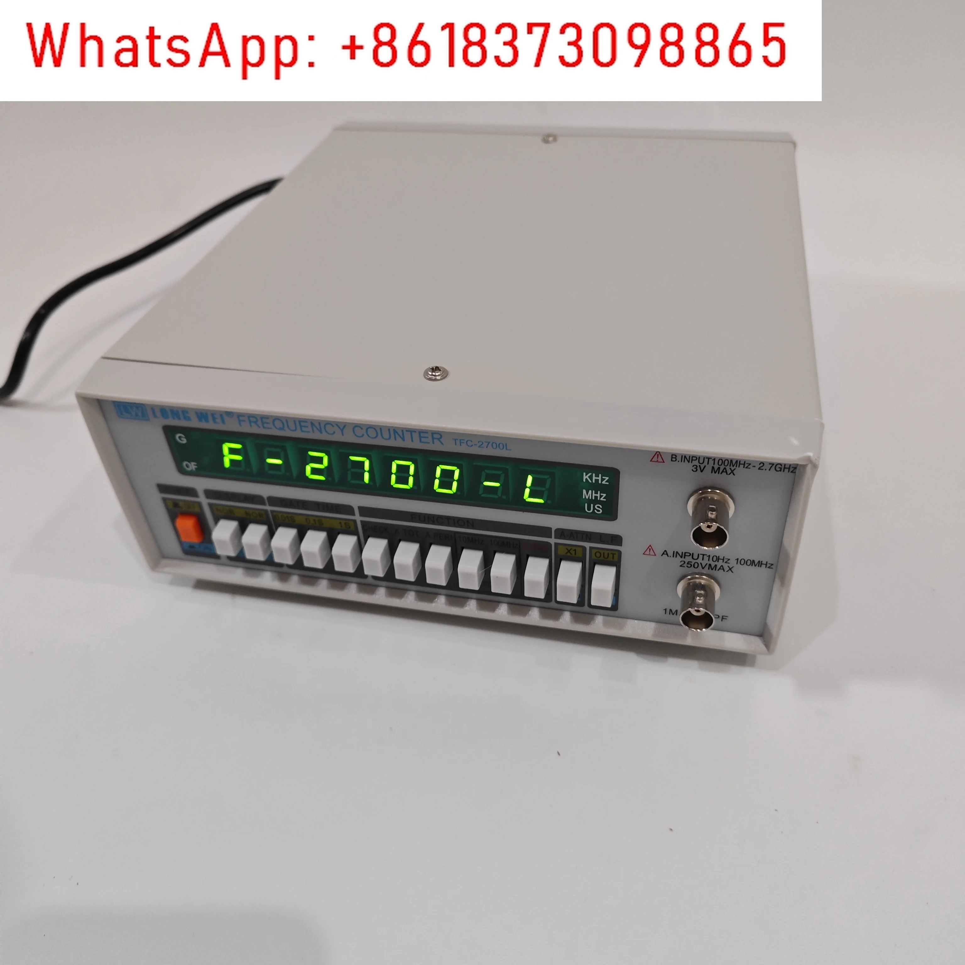 2700L High-Precision Multifunction Frequency Meter - 8 LED Display, 10Hz-2.7GHz High Resolution Counter, 220V/110V