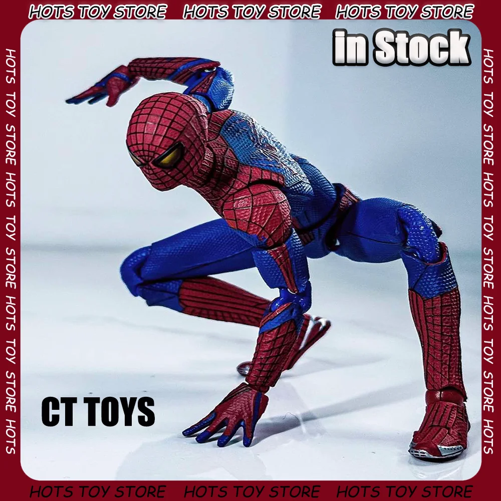 

Ct Toys Spiderman Mafex 001 Peter Parker Andrew Garfield The Amazing Spider-Man Shf Anime Action Figure Figurine Customized Toys