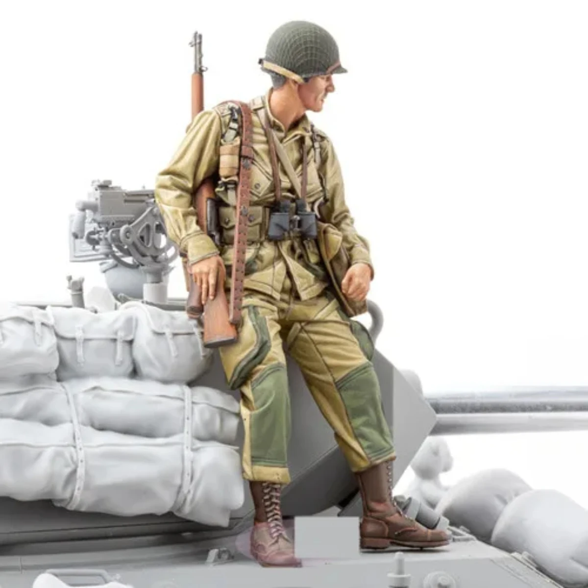 1/16 resin soldier model GK - WWII US Army M8 crew members - unassembled and unpainted DIY kit - 1246R view 4