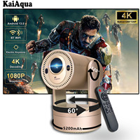 New HY7 Portable Projector Full HD 1080P Support 400ANSI Android 9.0 Projector Auto Keystone & Electric Focus Built-in Battery