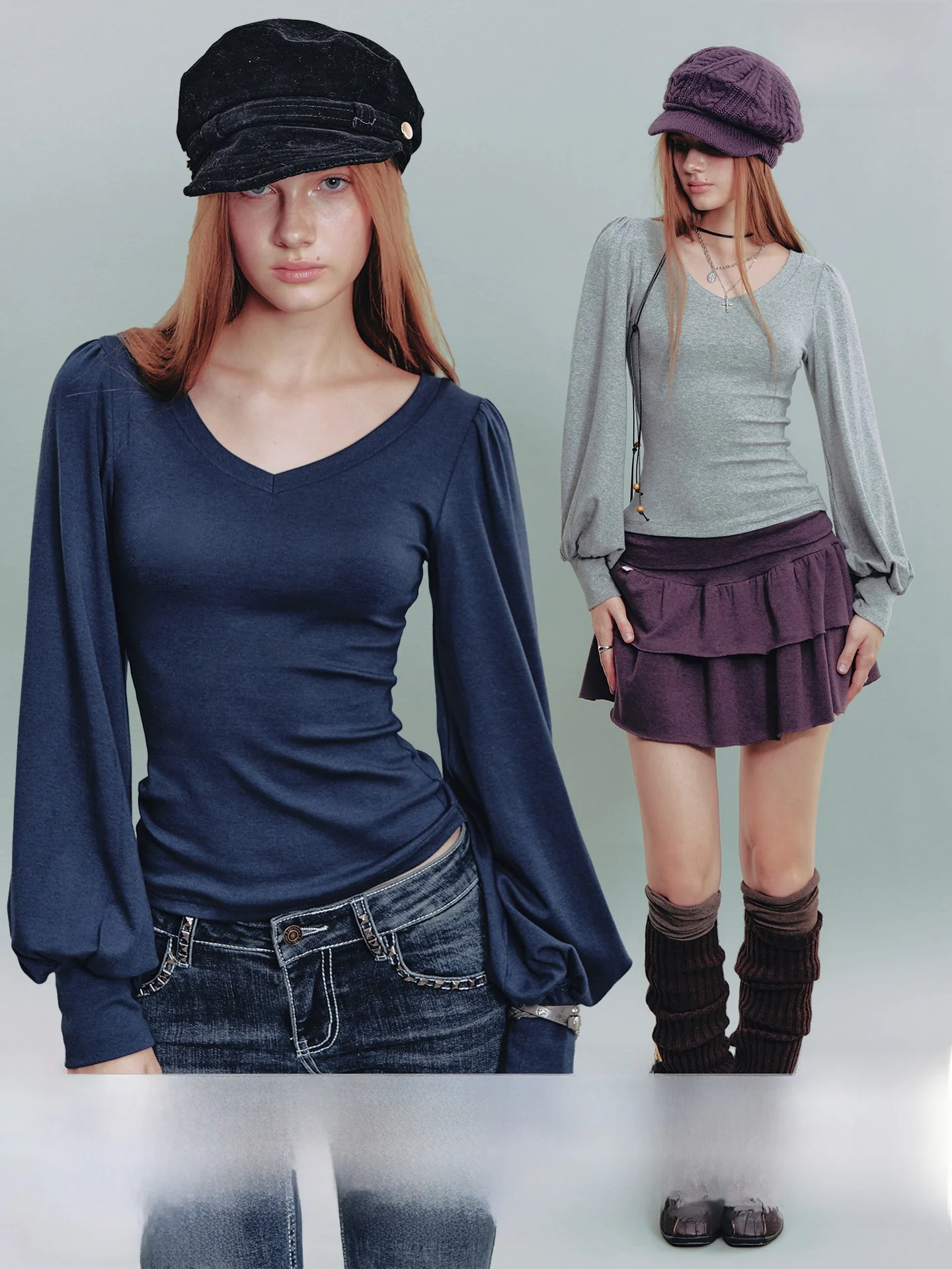 

Оригинальная женская футболка NECY с длинным рукавом и дизайном «крылья», осенняя новинка, с эффектом утяжки на талии, простая верхняя одежда