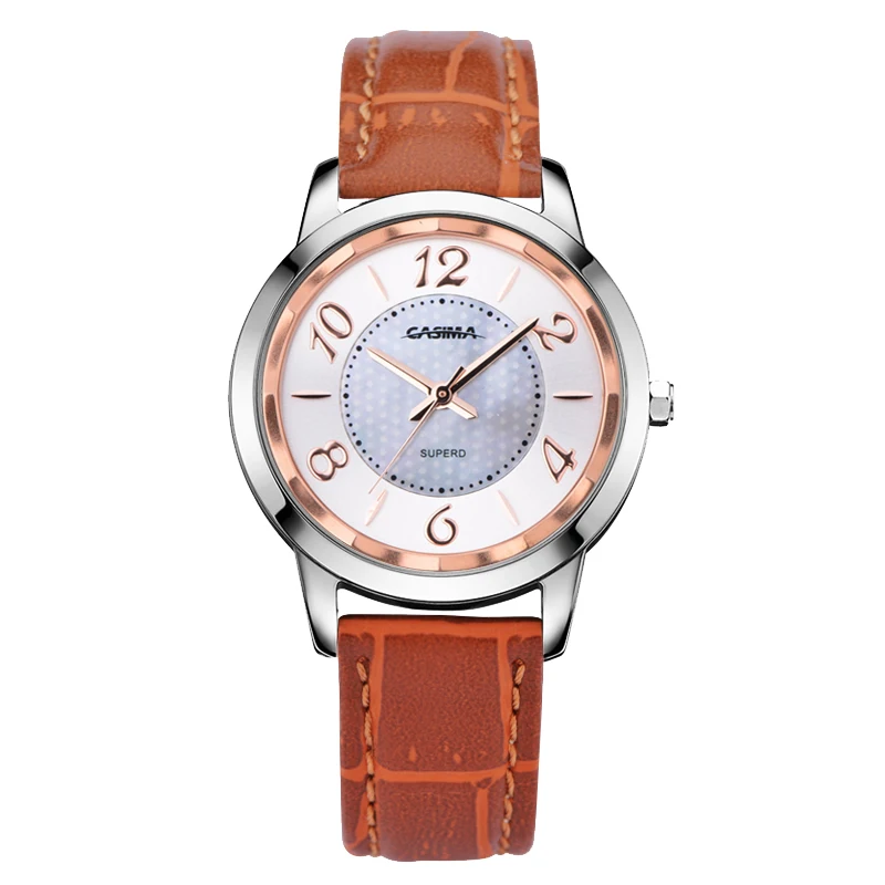 

Женские наручные часы CASIMA, кварцевый механизм, простой тренд, модные, водонепроницаемые, светящиеся, модель SP-3003-1009