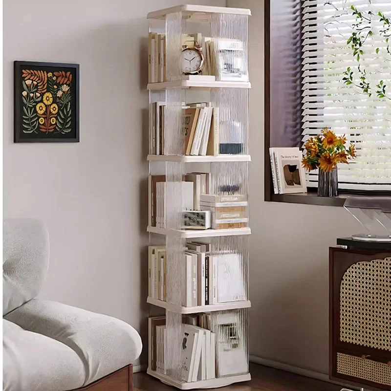 Casa de armazenamento rotativa estante nook móvel mini cama brinquedo rotativa estante arte rodas porta mueble organizador quarto decarion
