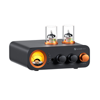 Fosi Audio MC331 2.0 Channel Bluetooth Stereo Integrated Tube Amplifier, Mini All-in-One DAC Audio Power Amp for Passive Speaker