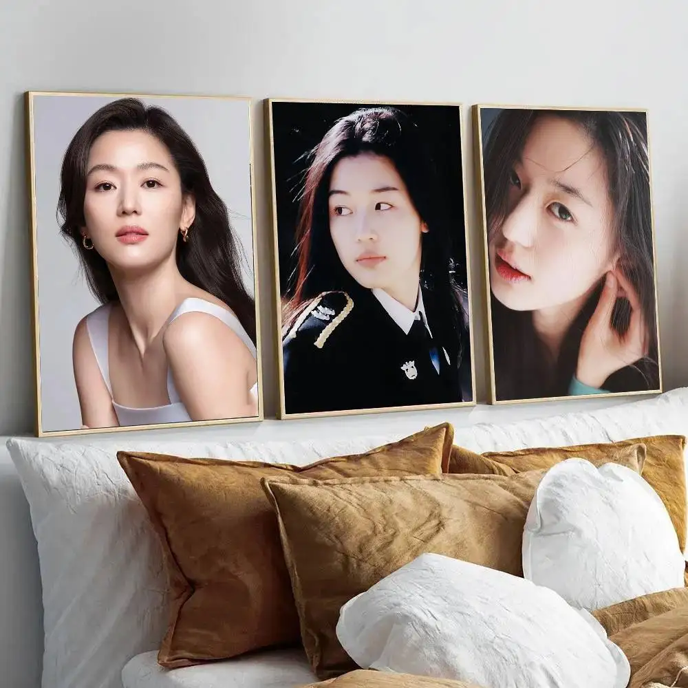 Korean Celebrity Gianna Jun Posters Living Room Bar Cafe Quality Canvas Vintage Style Comics Painting Art Home Wall Decor Pictur