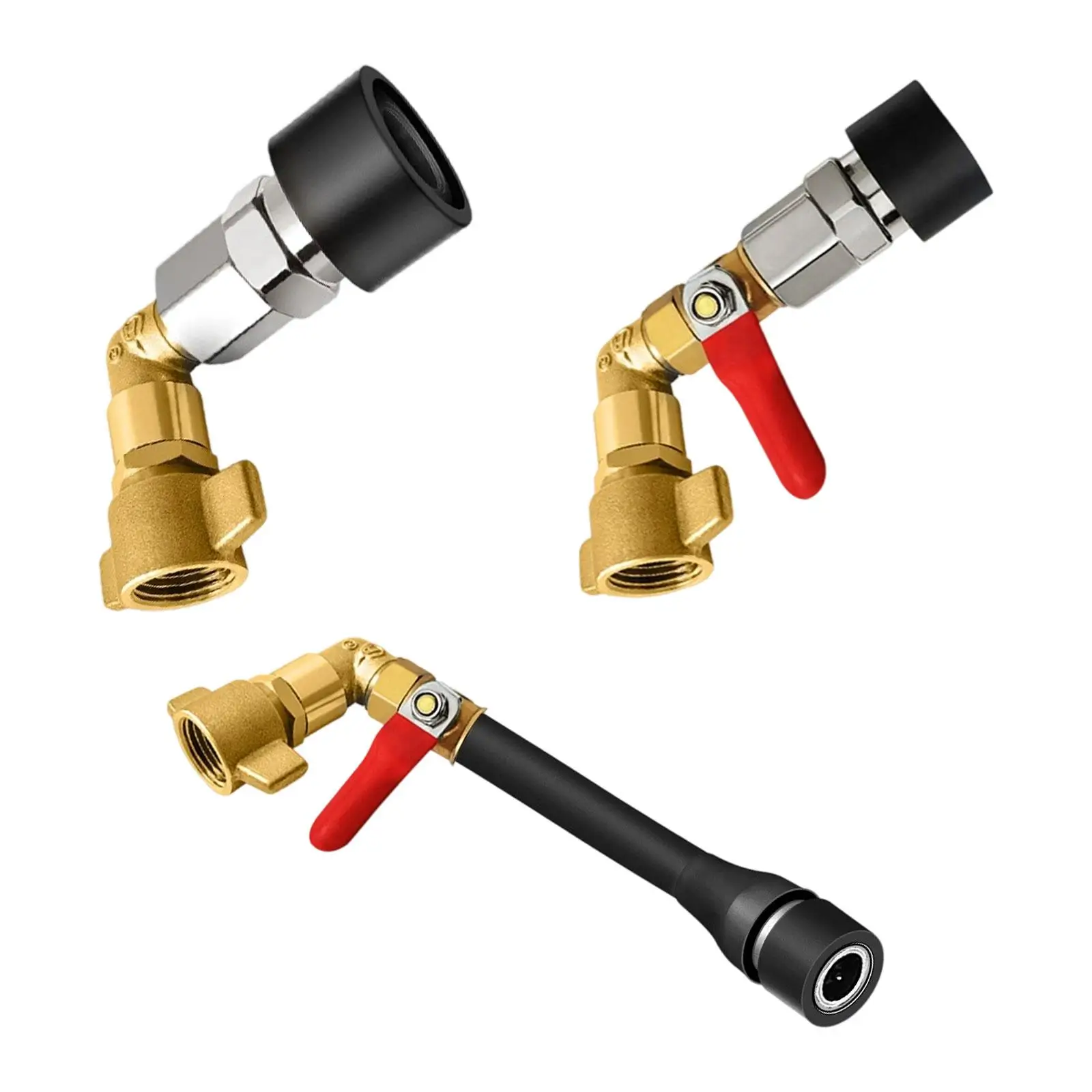 

Trucks Air Tank Intake Connector Stable Connection Pipe Assembly Quick Release SP20 Female Port Fittings M16x1.5 Brass Thread