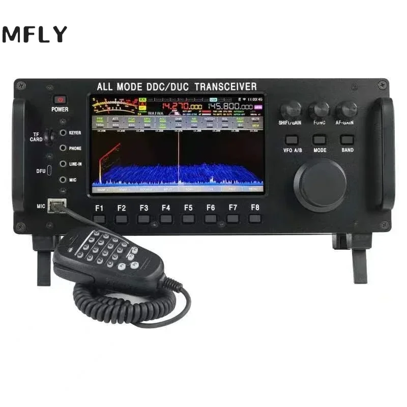 ZT7500 SDR Short Wave Transceiver HF LF 6M VHF UHF DDC DUC All Mode Mobile Radio 100W 0-750MHZ Receive Touch Screen