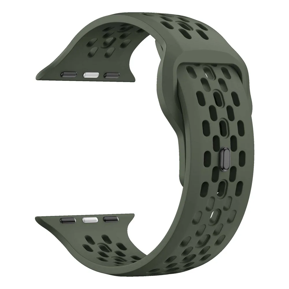 Atmungsaktives Silikonarmband für Apple Watch 49mm 46mm 45mm 44mm 42 41mm Sportarmband iWatch Ultra 12 11 10 9 8 7 6 SE3 Gürtel – Detail 36