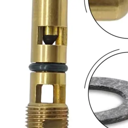 Fuel Flow Control Assembly for Holley Carburetors with Adjustable Inlet Needle and 0.110 Inch Seat Compatibility
