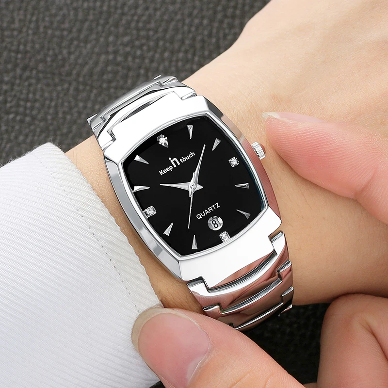 High Quality Couple Waterproof Quartz Watch Business Watches For Men Women Date Stainless Steel Wristwatches His Hers Watch Sets