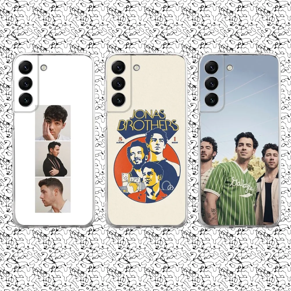 Band B-Brothers J-Jonas Phone Case Silicone For Samsung S30,S23,21,22,20,10,9,FE,lite,PIus Note20ultra Free shipping Transparent