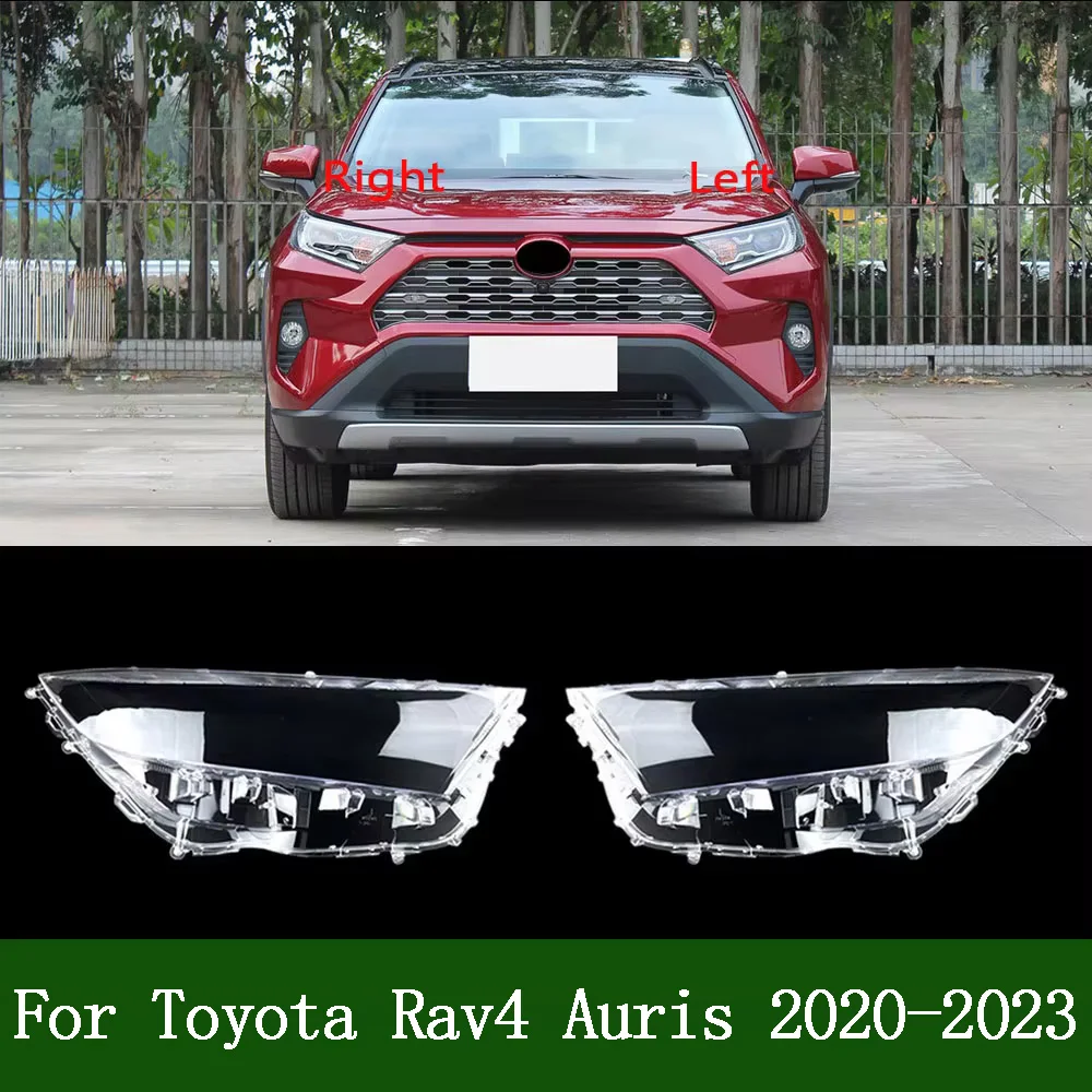 

For Toyota Rav4 Auris 2020 2021-2023 Transparent Headlight Cover Headlamp Shell Clear Lens Plexiglass Replace Original Lampshade