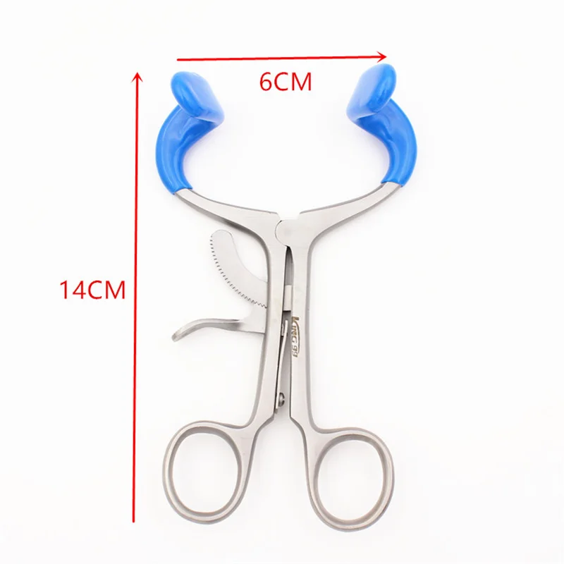 Abridor de boca Dental de 1 piezas, Retractor de labios, expansor de mejillas, Material de acero inoxidable, herramientas de dentista, instrumento