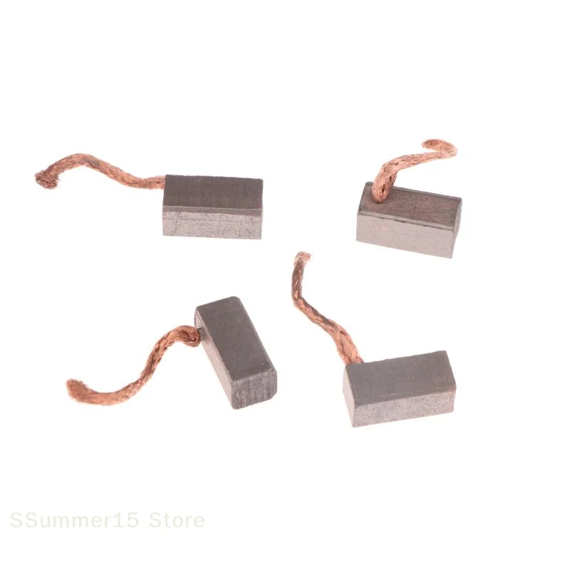 【R】4PCS DIY Accessories 6x6x12mm Electric Motor Carbon Brush Power Tool Blower Fan  Brushes