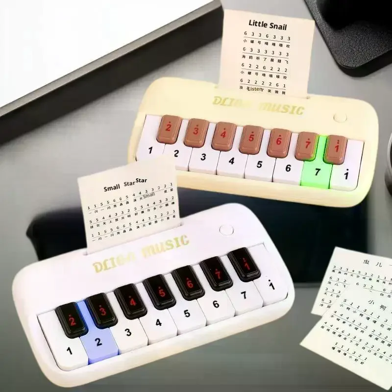 Engage Kids com mini piano digital de 15 teclas, instrumento musical portátil, conjunto de presente de brinquedo educacional.