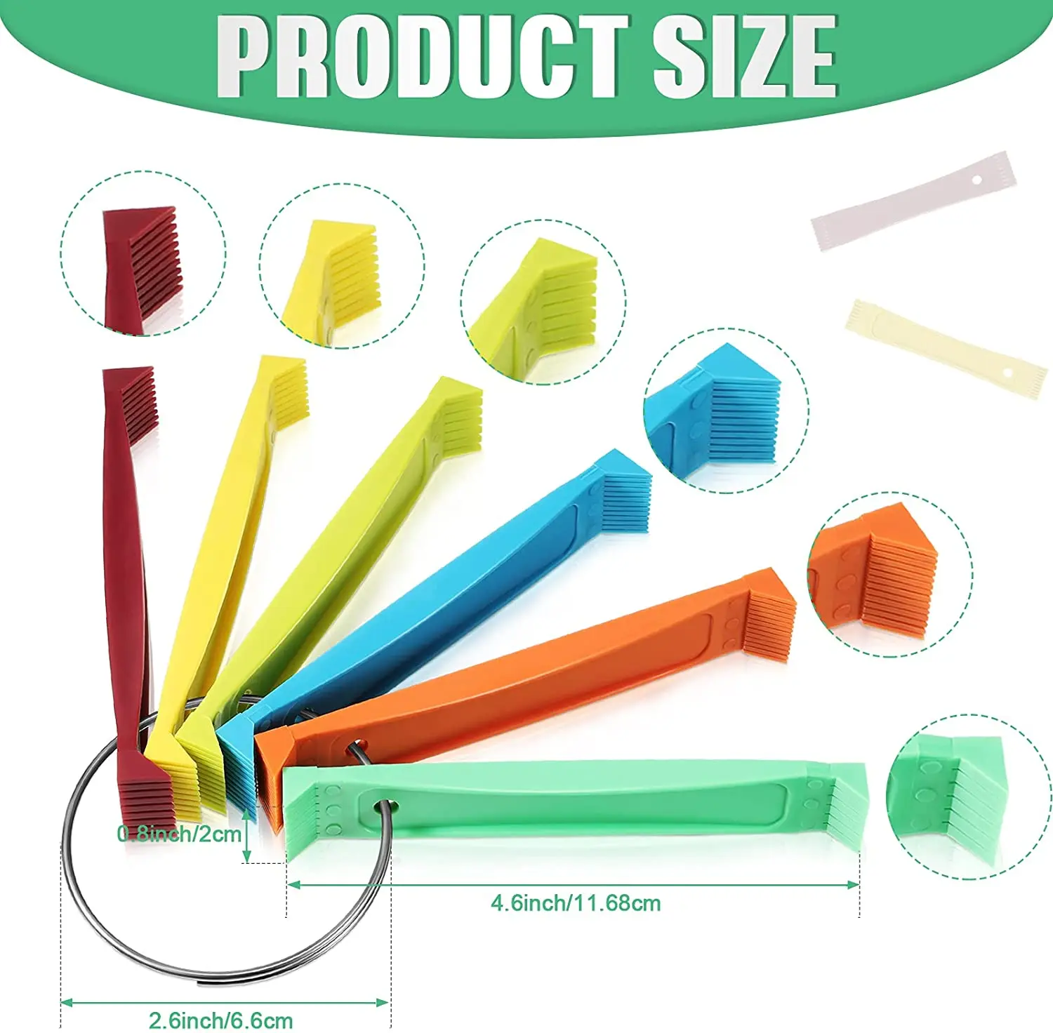 Fcr6 Fin Comb Set Plastic Colored Radiator Fin Comb Straightener Evaporator Condenser Coil Ring Handle 12 Different Fin Spacing