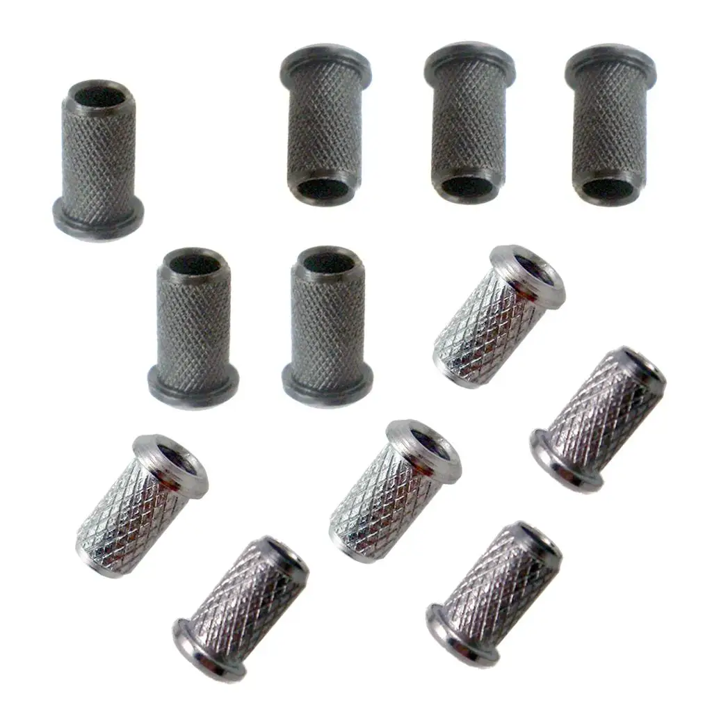 Electric Guitar Thru Body String Ferrules Metal Guitar Base Accessories for Repair and String Upgrade