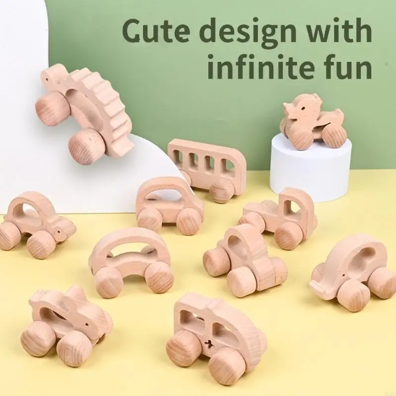 Juguete automóvil madera 76 hf para automóvil para vehículo temático animales para niños para ejercicio