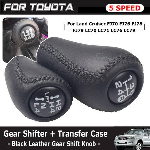 5 velocidades para Toyota Land Cruiser FJ70 FJ76 FJ78 FJ79 LC70 LC76 transmisión Manual + palanca de cambio de marchas de transferencia perilla de mano