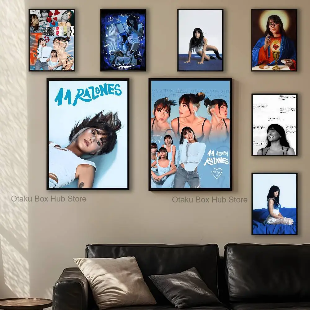 

A-Aitana Cuarto azul Poster Prints Wall Art Picture Painting Gift Living Room Restaurant Bar Large Dec Sticker