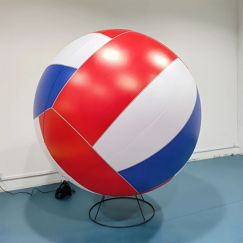 Custom Logo Giant Advertising Inflatable PVC Big Beach Ball Colour Spray Painting Big Inflatable Volleyball Ball