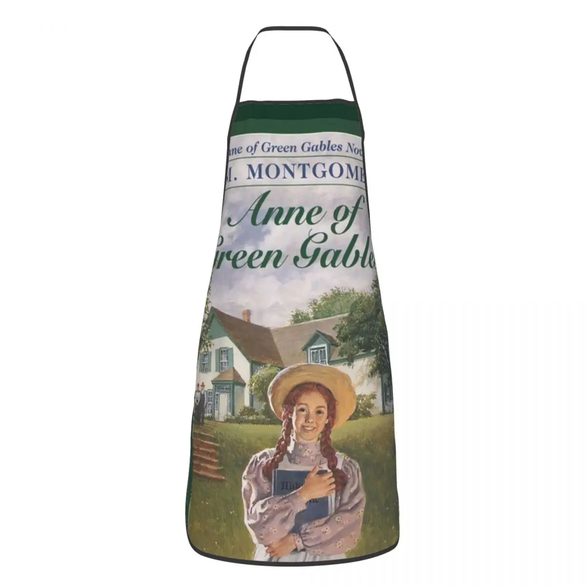 Anne Of Green Gables Apron Chef Cooking Cuisine Tablier Sleeveless Bib Kitchen Cleaning Pinafore for Women Men Painting