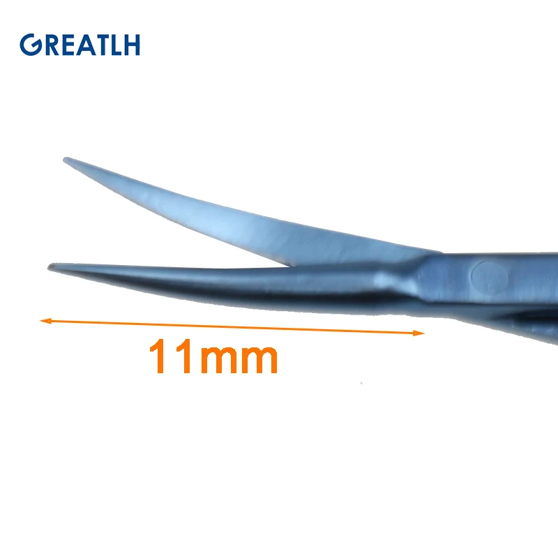 Titanium Alloy Ophthalmic Vannas Capsulotormy Scissors Curved Micro Scissors Eye Surgical Tool Ophthalmic Instrument