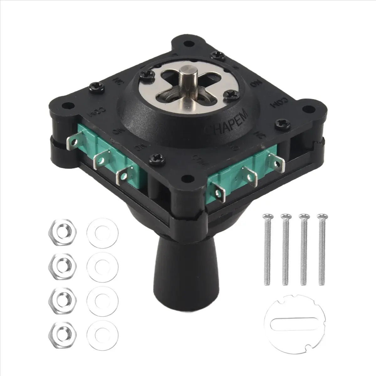 Delighted- Joystick Switch AC 240V 5A 4NO 4NC Momentary 2.5mm Fixing Thread Joystick Switch