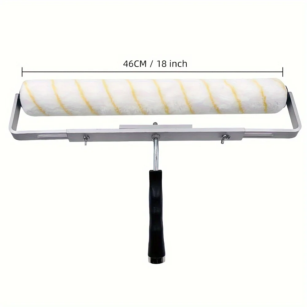 18inch Paint Roller Brush Aluminum Alloy Roller Frame Painting Handle Tool for Wall Decorative House Tool Support