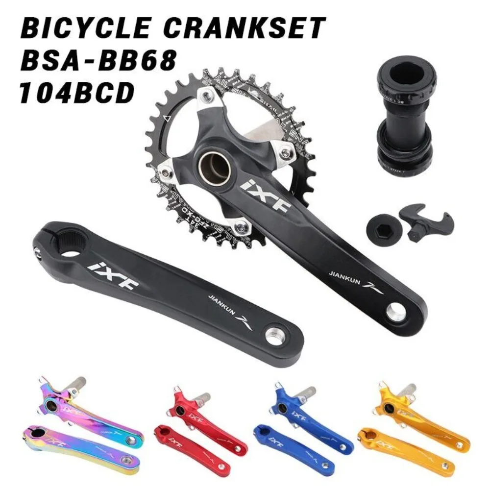 

Прочный шатун для велосипеда IXF MTB 170 мм Hollowtech MTB, шатуны для велосипеда, узкая широкая звездочка 104 BCD, аксессуары для велоспорта