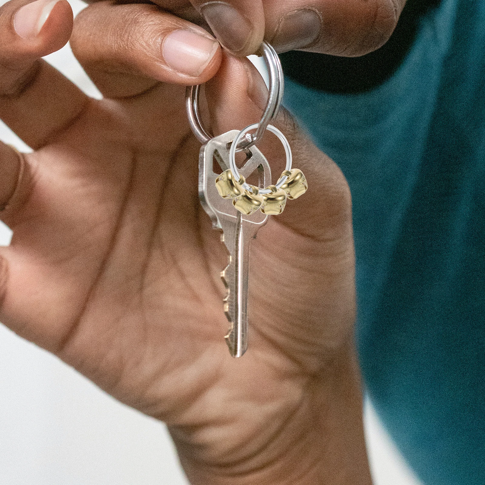 24Pcs Silver Mini Jingle Bells Metal Small Bells Loud Christmas Craft DIY Jewelry Ornament Wreath Decoration Sleigh Sound