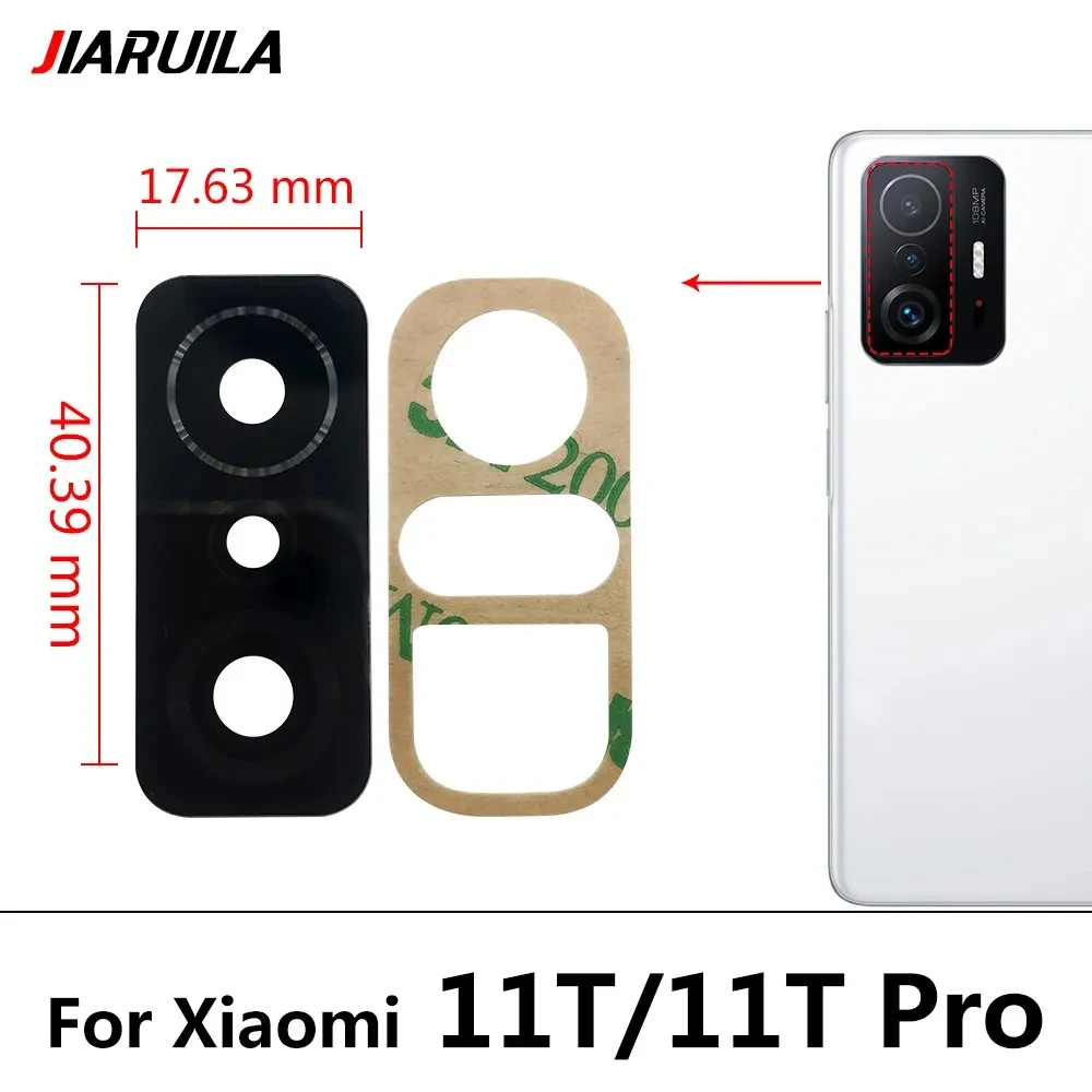 NEW Rear Back Camera Glass Lens With Ahesive For Xiaomi Mi 11 A2 Lite 5G Ultra A3 Max Mix 2 3 2s A1 Poco F1 F2 11T M3 Pro X2