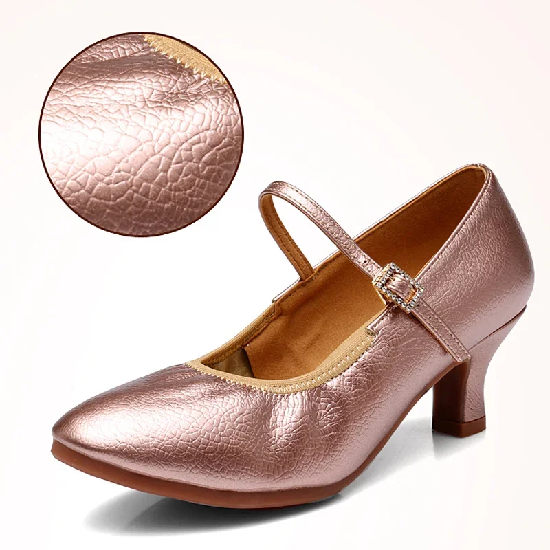 Adult High-heeled Modern Dancing Shoes Professional National Standard Dance Practice Shoes Women Waltz Dancing Shoes Flamenco