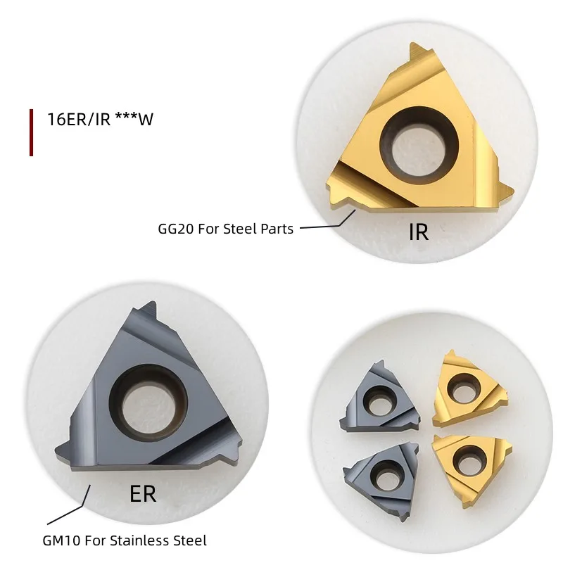 10pcs 16er 16ir a55 a60 g55 g60 ag55 ag60 1,0 iso 1,5 iso 2,0 iso acme bspt tr w cnc drehmaschine gewinde dreh werkzeugs ch neider