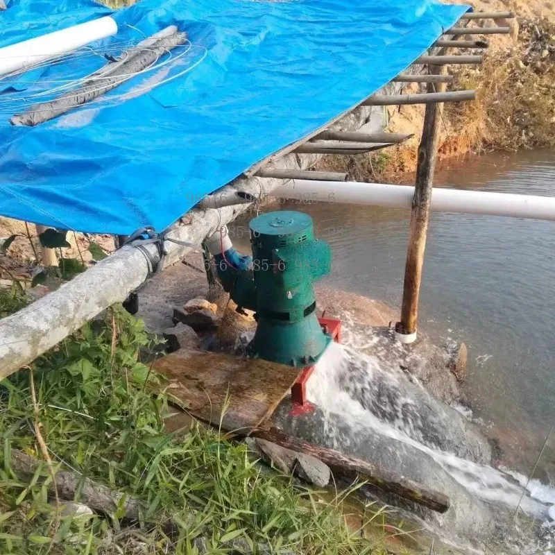 Pelton Small Turbine 3kW Excitation Synchronous Generator, Micro Hydro Power Equipment for Home and Off-Grid Use