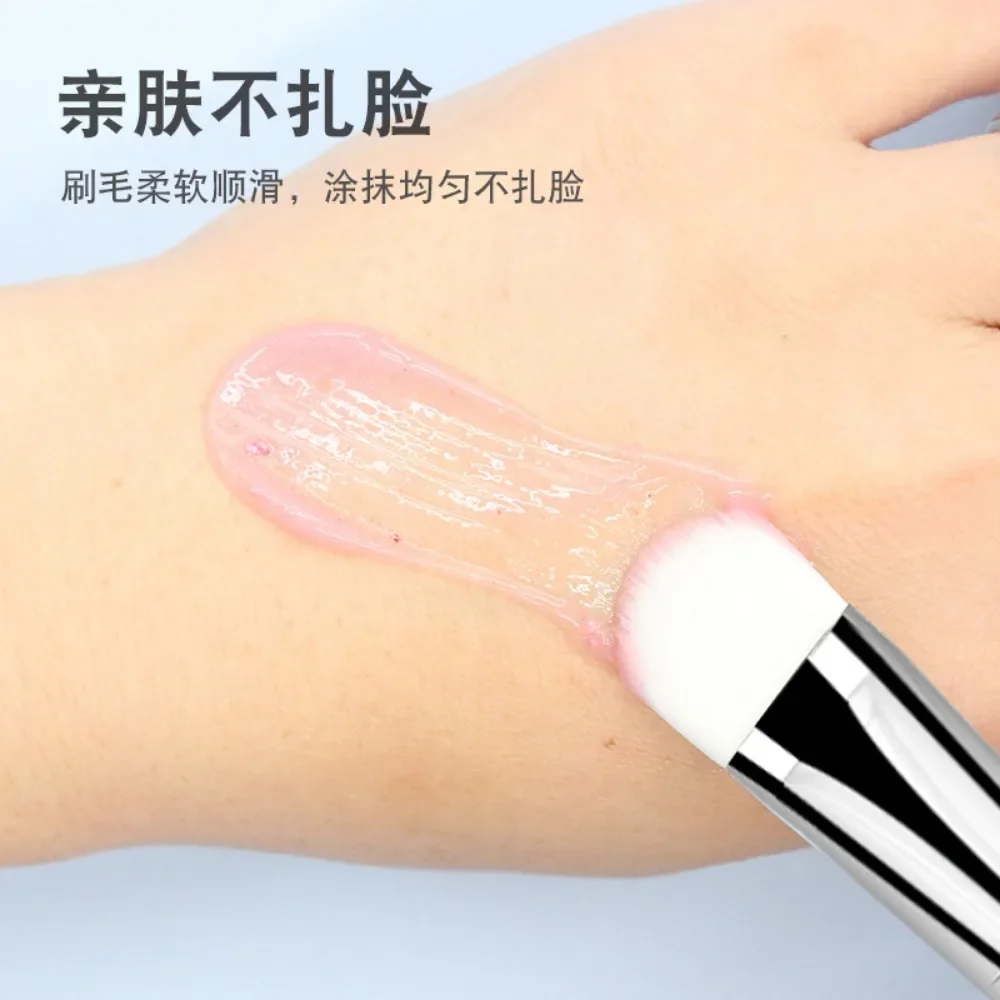 فرشاة قناع الوجه المسطحة الناعمة لتنظيف الوجه والعناية بالبشرة وخلاط الأساس وفرشاة خافي العيوب وأداة مكياج التجميل